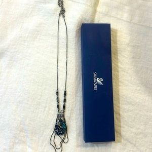 Swarovski crusted drop pendant